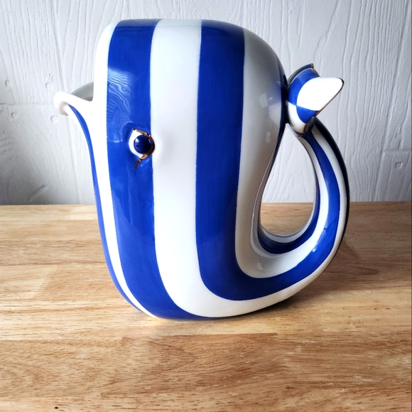 MacKenzie-Childs Other - Mackenzie-Childs Big Blue Whale Pitcher